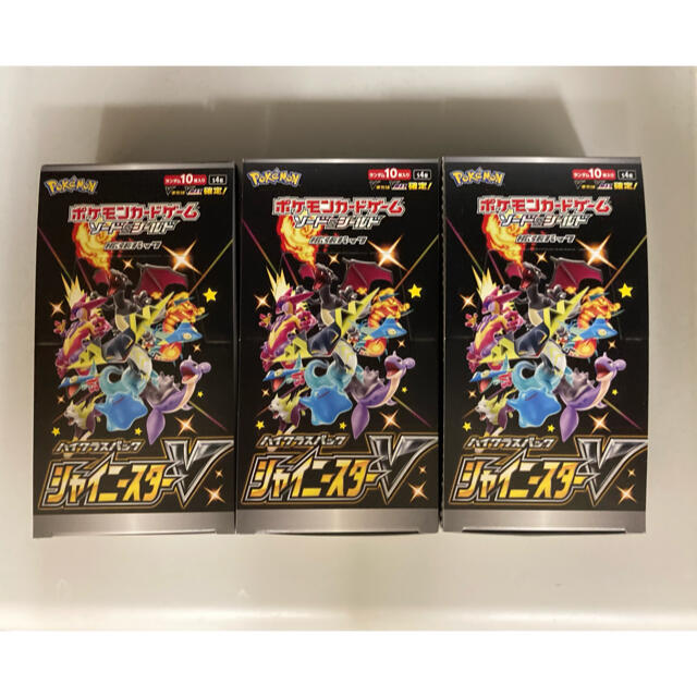 限定価格セール! シャイニースターv 3box シュリンク無し Box/デッキ ...