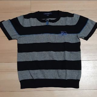 バーバリー(BURBERRY)のバーバリー 110 ボーダー半袖ニット(Tシャツ/カットソー)