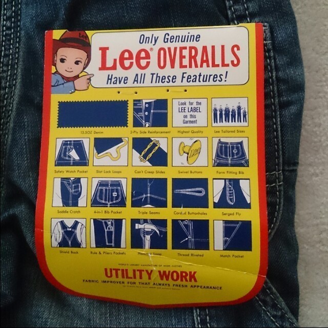 Lee(リー)のLee　デニムオーバーオール☆値下げ キッズ/ベビー/マタニティのキッズ服男の子用(90cm~)(その他)の商品写真