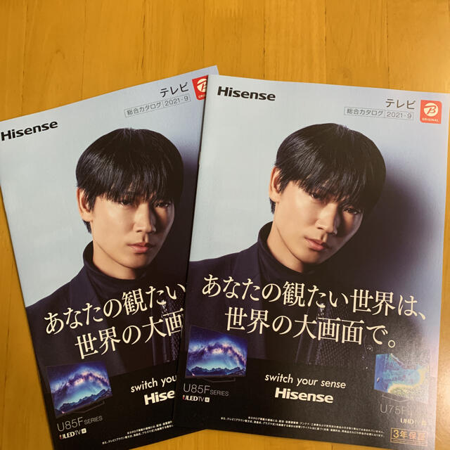 Hisense  テレビ カタログ 2冊 2021年9月 綾野剛 エンタメ/ホビーのコレクション(印刷物)の商品写真