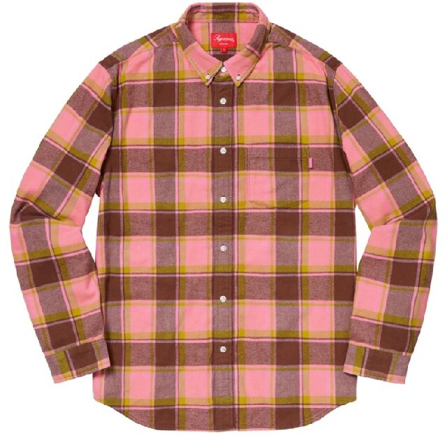 半タグ付きシュプリsupreme Plaid Flannel Shirt XL