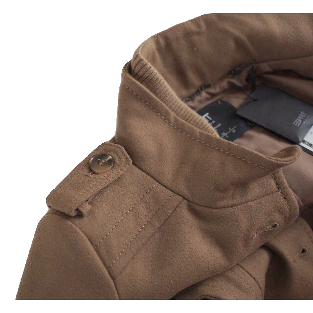 Esprit】新品未使用 レディース ロングコート イタリアウール キャメル-