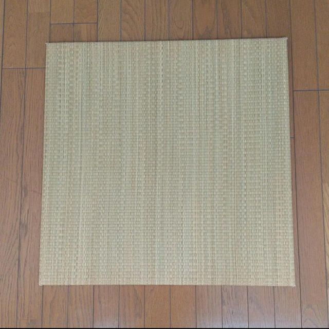 MUJI (無印良品)(ムジルシリョウヒン)の無印良品　い草ユニット畳  70cmx70cm 10枚　　ジョイント20個 インテリア/住まい/日用品のラグ/カーペット/マット(その他)の商品写真