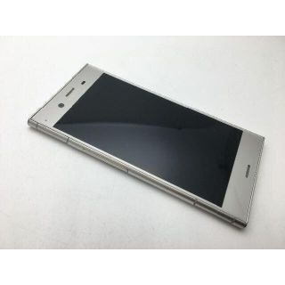 ソニー(SONY)の582 SIMフリー au XPERIA XZ1 SOV36 シルバー◆美品◆(スマートフォン本体)