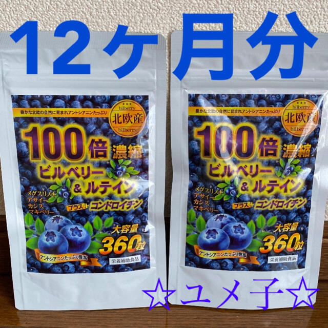 ビルベリー&ルテイン＋コンドロイチン●12ヶ月分●定価12,960円 食品/飲料/酒の健康食品(その他)の商品写真