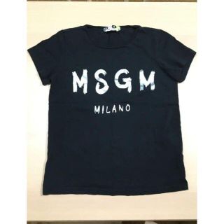 エムエスジイエム(MSGM)の★MSGM★ シルバーロゴ Tシャツ ブラック 黒 ［XS］(Tシャツ(半袖/袖なし))