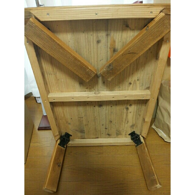 OLD ASHIBA（足場板古材）折れ脚座卓 - ローテーブル