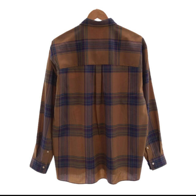 AURALEE  SUPER LIGHT WOOL CHECK SHIRTS