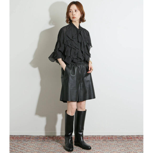 IENA LA BOUCLE フリルボウタイブラウス ドット VERY掲載 | wic
