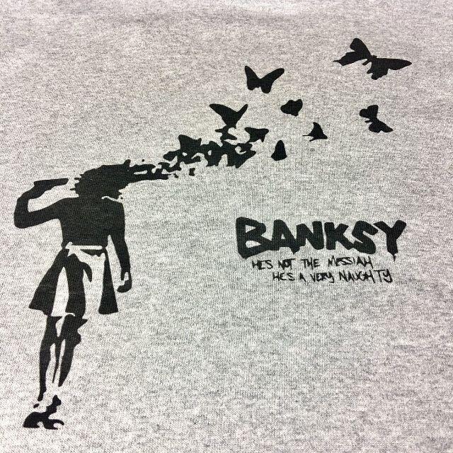 【BANKSY】新品 拳銃 スーサイド アゲハ蝶 蝶々 パーカー 6
