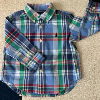 ラルフローレン(Ralph Lauren)のRalph Lauren kidsチェックシャツ80cm(シャツ/カットソー)