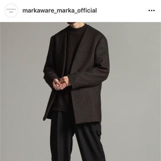 MARKAWARE NO COLLAR JACKET