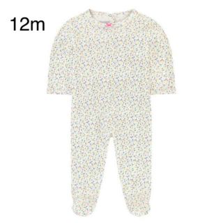 プチバトー(PETIT BATEAU)のプチバトー  プリント足付きロンパース(ロンパース)