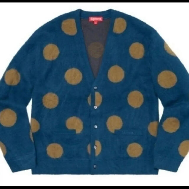 supreme Brushed Polka Dot Cardigan