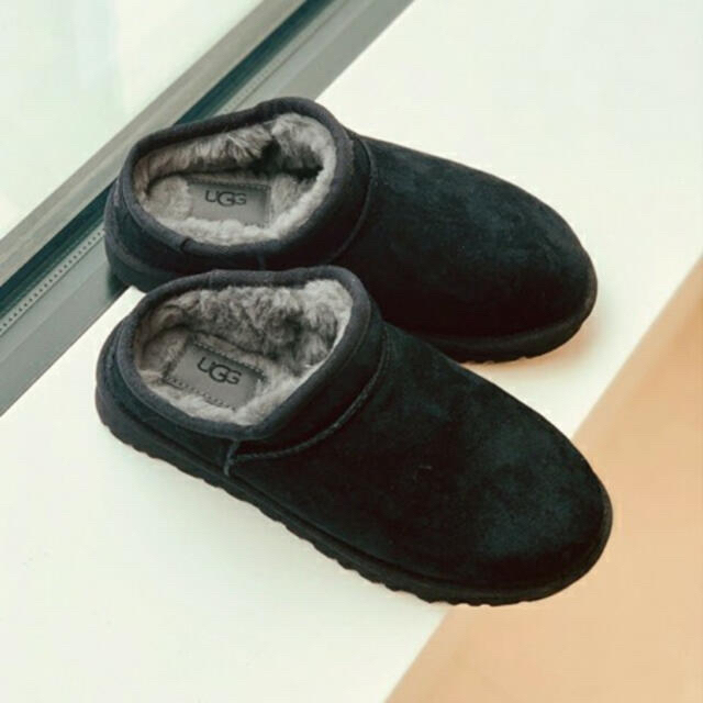 UGG】FRAMeWORK CLASSIC SLIPPER ブラック 23cm-