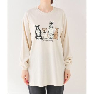 スローブイエナ(SLOBE IENA)のSLOBE citron. Dogs ロンTEE(Tシャツ(長袖/七分))