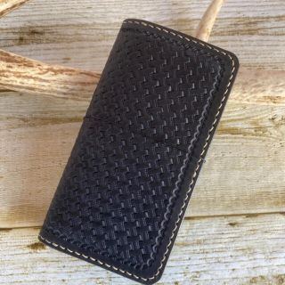 i phone 11 対応 サドルレザー バスケット刻印 スマホケース 手帳型