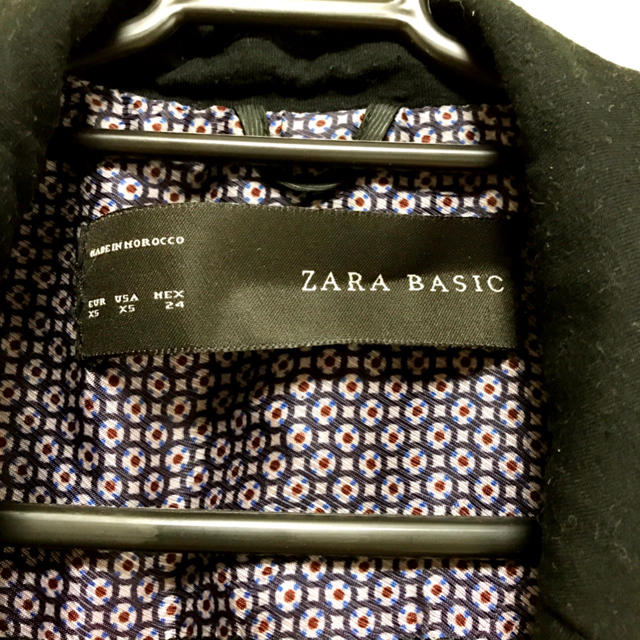 ZARA(ザラ)のZARA ザラ スウェット素材 ブラック 黒 ブレザー レディースのジャケット/アウター(テーラードジャケット)の商品写真