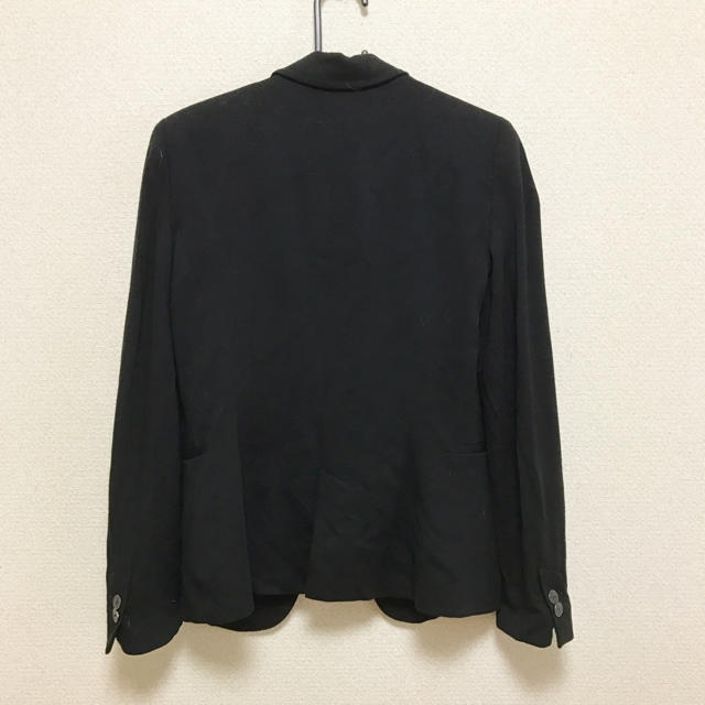 ZARA(ザラ)のZARA ザラ スウェット素材 ブラック 黒 ブレザー レディースのジャケット/アウター(テーラードジャケット)の商品写真