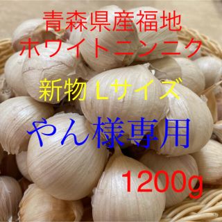 やん様専用 新物青森県産福地ホワイトニンニクLサイズ1200g (野菜)