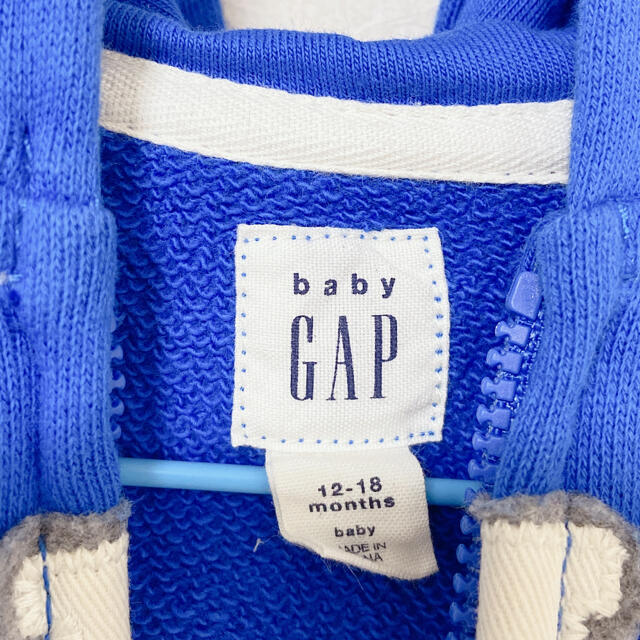 babyGAP(ベビーギャップ)の❤️セール❤️babyGAP パーカー 80 ブルー キッズ/ベビー/マタニティのベビー服(~85cm)(トレーナー)の商品写真
