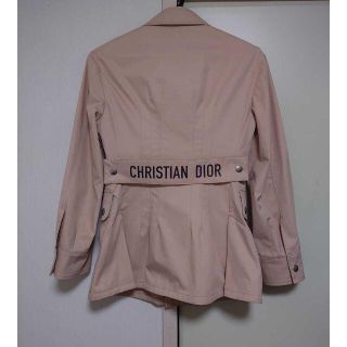 クリスチャンディオール(Christian Dior)のChristian Dior ロゴベルト bee刺繍 ショートトレンチジャケット(テーラードジャケット)