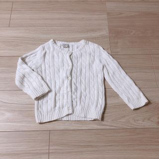 ベビーギャップ(babyGAP)のbabygap ニット カーディガン 80(カーディガン/ボレロ)