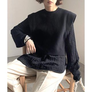 アメリヴィンテージ(Ameri VINTAGE)のAmeri  新品★ LAYERED OVER SHOULDER KNIT★(ニット/セーター)