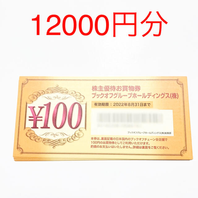 ブックオフ 株主優待券 12000円分 ショッピング