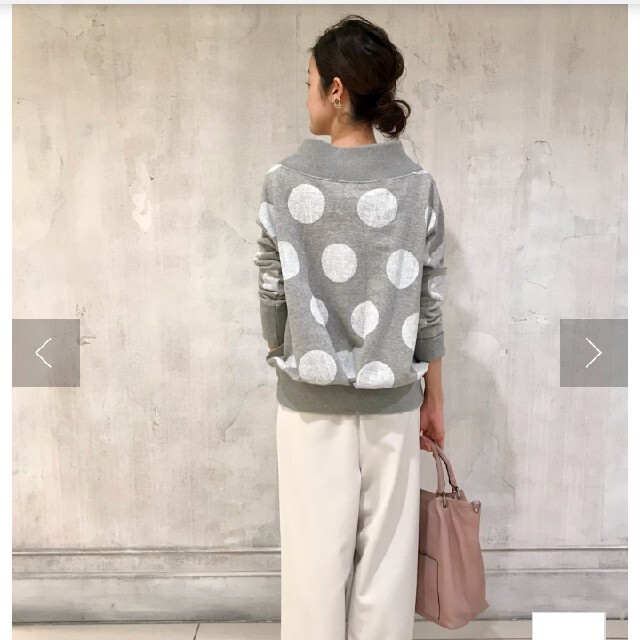 新品 ビアズリー ドットプリント 変形トレーナー | conceitopilatesbh.com