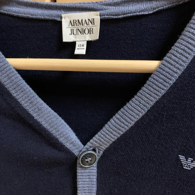 ARMANI JUNIOR(アルマーニ ジュニア)のお値下げしました！アルマーニジュニア　カーディガン  12  キッズ/ベビー/マタニティのキッズ服男の子用(90cm~)(カーディガン)の商品写真