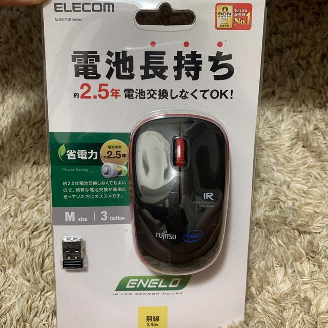 ELECOM(エレコム)のエレコム ワイヤレスマウス 無線 2.4GHz 3ボタン IRマウス スマホ/家電/カメラのPC/タブレット(PC周辺機器)の商品写真