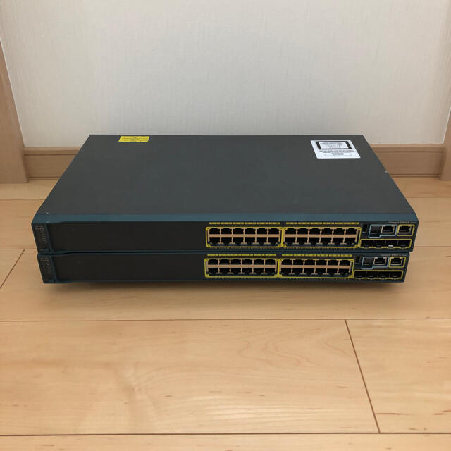 【CCNA、CCNP】2台　スタックL2スイッチ2960