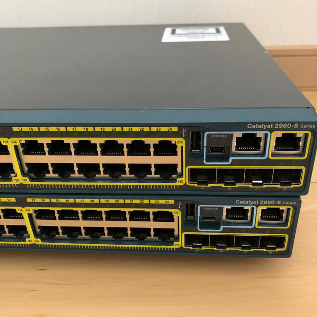 【CCNA、CCNP】2台　スタックL2スイッチ2960 2