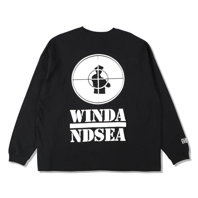 ウィンダンシー　パプリックエネミー　コラボ　黒L 新品　WINDANDSEA