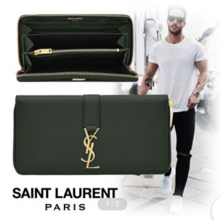 サンローラン(Saint Laurent)の完売品　イブサンローラン　ジップ長財布(財布)