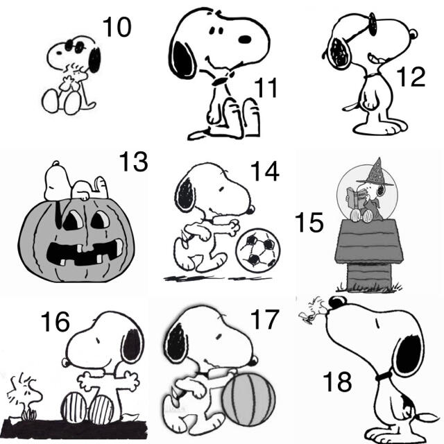 Snoopy スヌーピー 宛名シール 1シート12枚 3シート 72種類 モノクロ27種類の通販 By Akocyan スヌーピーならラクマ