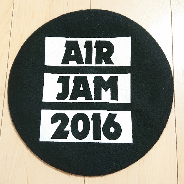 WEGO(ウィゴー)の新品 WEGO × AIR JAM 2016 コラボ ベレー帽 ブラック 黒 メンズの帽子(ハンチング/ベレー帽)の商品写真