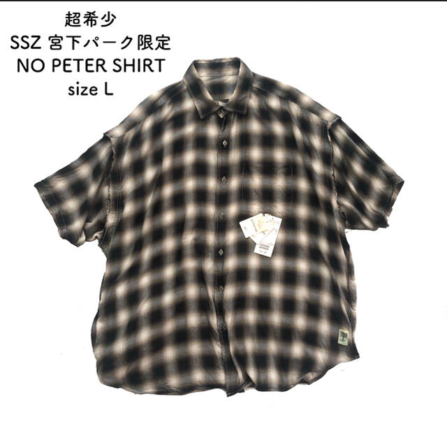 SSZ 宮下パーク限定 NO PETER SHIRT レーヨン シャツ E - シャツ