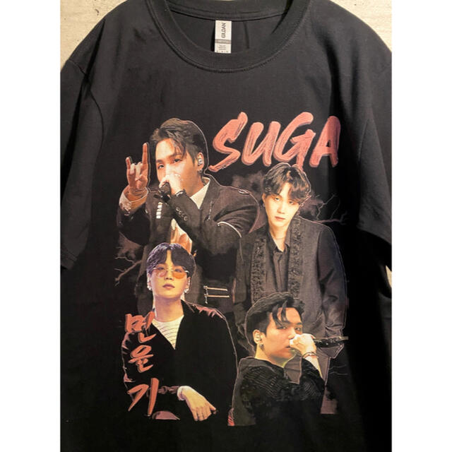 BTS ユンギ SUGA  HIPHOP  Tシャツ  新品 ヴィンテージ風