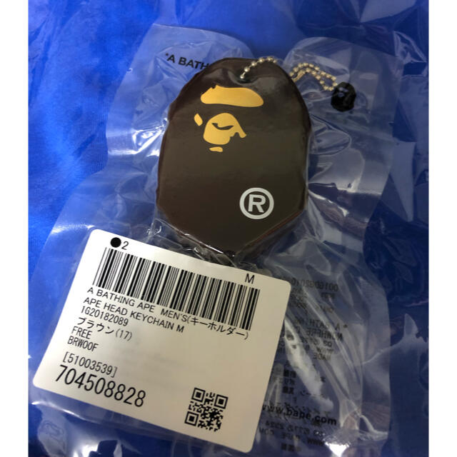 A BATHING APE(アベイシングエイプ)の新品★APE HEAD KEYCHAIN M メンズのメンズ その他(その他)の商品写真