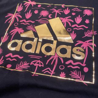 アディダス(adidas)の新品 アディダス adidas Tシャツ レディース ゴールド(Tシャツ(半袖/袖なし))