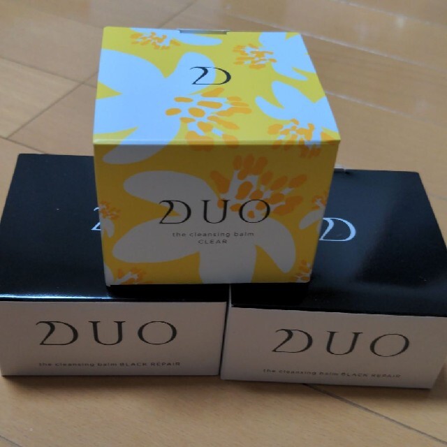 DUO ザクレンジングバーム ブラックリペア 90g×2、クリア 100g