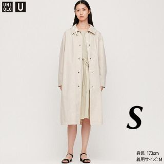 ユニクロ(UNIQLO)のuniqlo u ライトロングコート　S(ロングコート)