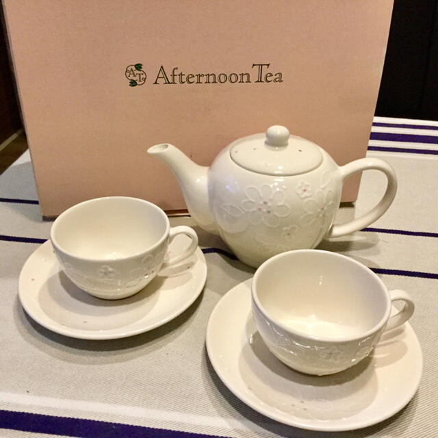 AfternoonTea(アフタヌーンティー)の未使用 AfternoonTea  ティーポット カップ ソーサー セット インテリア/住まい/日用品のキッチン/食器(食器)の商品写真