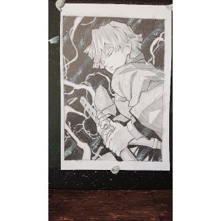 一番人気物 手描きイラスト 鬼滅の刃より吾妻善逸 インテリア 家具 Www Petromindo Com
