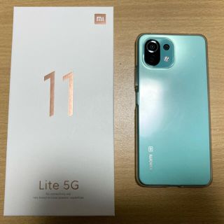 アンドロイド(ANDROID)のXiaomi Mi 11 Lite 5G SIMフリー ミントグリーン(スマートフォン本体)