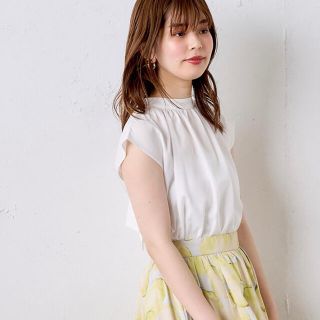 ナチュラルクチュール(natural couture)の前後2WAYノースリーブビッグボータイブラウス(シャツ/ブラウス(半袖/袖なし))