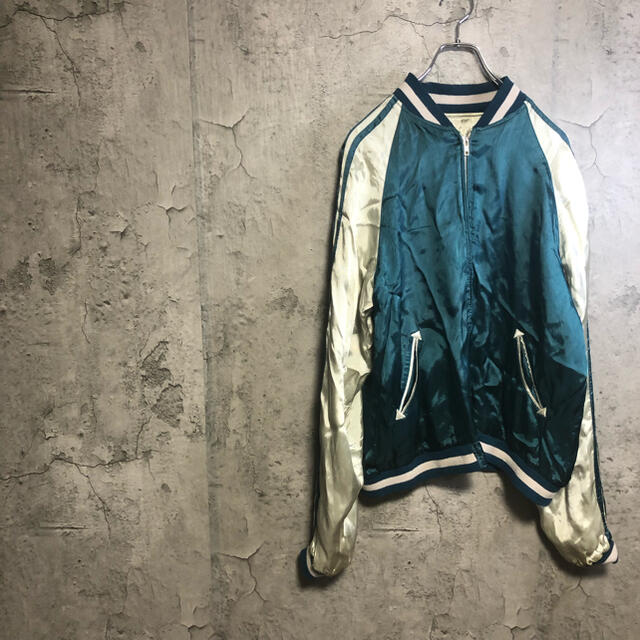 【希少】90s スカジャン　vintage レア　国旗　テーラー東洋　古着　昭和