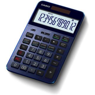 カシオ(CASIO)のカシオ 　プレミアム電卓 12桁 ネイビー S100BU(オフィス用品一般)